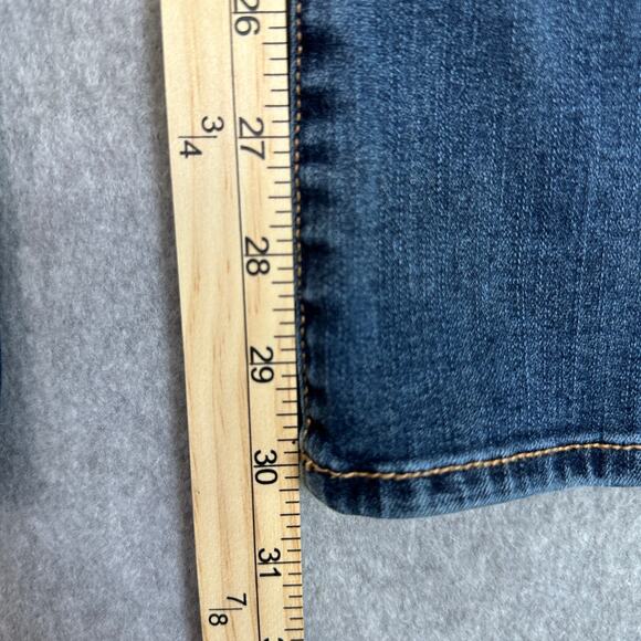 American Eagle Outfitters Jeans WMNS 4 Dark Wash Super Stretch Bootcut Pants - Picture 8 of 10